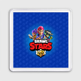 Магнит 55*55 с принтом BRAWL STARS в Курске, Пластик | Размер: 65*65 мм; Размер печати: 55*55 мм | brawl | bull | colt | crow | el primo | game | games | leon | moba | online | penny | poco | shelly | spike | star | stars | wanted | брав | бравл | браво | звезда | звезды | игра | игры | лого | моба | онлайн | старс