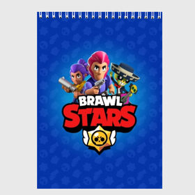 Скетчбук с принтом BRAWL STARS в Курске, 100% бумага
 | 48 листов, плотность листов — 100 г/м2, плотность картонной обложки — 250 г/м2. Листы скреплены сверху удобной пружинной спиралью | brawl | bull | colt | crow | el primo | game | games | leon | moba | online | penny | poco | shelly | spike | star | stars | wanted | брав | бравл | браво | звезда | звезды | игра | игры | лого | моба | онлайн | старс