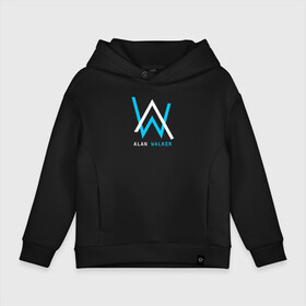 Детское худи Oversize хлопок с принтом ALAN WALKER в Курске, френч-терри — 70% хлопок, 30% полиэстер. Мягкий теплый начес внутри —100% хлопок | боковые карманы, эластичные манжеты и нижняя кромка, капюшон на магнитной кнопке | alan walker | aw | electro | electro music | music | алан уокер | музыка | музыкант | электро | электронная музыка