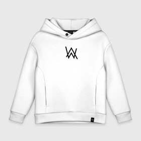 Детское худи Oversize хлопок с принтом ALAN WALKER в Курске, френч-терри — 70% хлопок, 30% полиэстер. Мягкий теплый начес внутри —100% хлопок | боковые карманы, эластичные манжеты и нижняя кромка, капюшон на магнитной кнопке | alan walker | aw | electro | electro music | music | алан уокер | музыка | музыкант | электро | электронная музыка