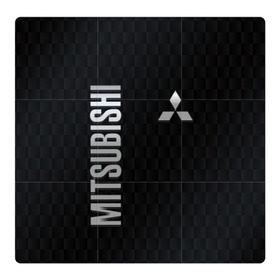 Магнитный плакат 3Х3 с принтом Mitsubishi в Курске, Полимерный материал с магнитным слоем | 9 деталей размером 9*9 см | mitsubishi | авто | автомобиль | лого | логотип | митсубиси | митсубиши | текстура