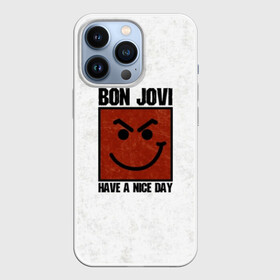 Чехол для iPhone 13 Pro с принтом Have a nice day в Курске,  |  | bon jovi | альбом | арена | бон | бон джови | глэм | группа | джови | джон | метал | музыка | надпись | песни | поп | попрок | рок | рокер | смайл | солист | софт | стена | хард | хеви | хевиметал