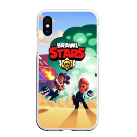 Чехол для iPhone XS Max матовый с принтом BRAWL STARS в Курске, Силикон | Область печати: задняя сторона чехла, без боковых панелей | brawl | bull | colt | crow | el primo | game | games | leon | moba | online | penny | poco | shelly | spike | star | stars | wanted | брав | бравл | браво | звезда | звезды | игра | игры | лого | моба | онлайн | старс