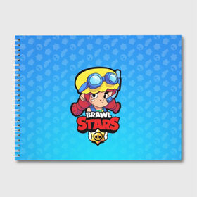 Альбом для рисования с принтом Jessie - BRAWL STARS в Курске, 100% бумага
 | матовая бумага, плотность 200 мг. | brawl | bull | colt | crow | el primo | game | games | jessie | leon | moba | online | penny | poco | shelly | spike | star | stars | wanted | брав | бравл | браво | звезда | звезды | игра | игры | лого | моба | онлайн | старс
