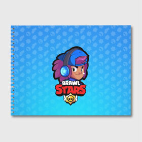 Альбом для рисования с принтом Shelly - BRAWL STARS в Курске, 100% бумага
 | матовая бумага, плотность 200 мг. | brawl | bull | colt | crow | el primo | game | games | leon | moba | online | penny | poco | shelly | spike | star | stars | wanted | брав | бравл | браво | звезда | звезды | игра | игры | онлайн | старс