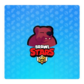 Магнитный плакат 3Х3 с принтом Bear - BRAWL STARS в Курске, Полимерный материал с магнитным слоем | 9 деталей размером 9*9 см | bear | brawl | bull | colt | crow | el primo | game | games | leon | moba | online | penny | poco | shelly | spike | star | stars | wanted | брав | бравл | браво | звезда | звезды | игра | игры | моба | онлайн | старс