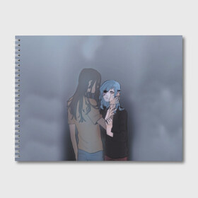 Альбом для рисования с принтом Sally Love в Курске, 100% бумага
 | матовая бумага, плотность 200 мг. | Тематика изображения на принте: sally face | маска | сали | салли | салли кромсалли | фейс | фишер