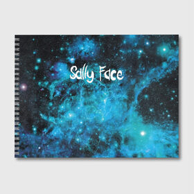 Альбом для рисования с принтом Sally Space в Курске, 100% бумага
 | матовая бумага, плотность 200 мг. | Тематика изображения на принте: sally face | маска | сали | салли | салли кромсалли | фейс | фишер