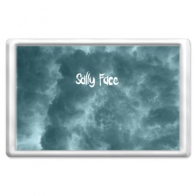 Магнит 45*70 с принтом Clouds в Курске, Пластик | Размер: 78*52 мм; Размер печати: 70*45 | Тематика изображения на принте: sally face | маска | сали | салли | салли кромсалли | фейс | фишер