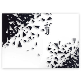 Поздравительная открытка с принтом Juventus в Курске, 100% бумага | плотность бумаги 280 г/м2, матовая, на обратной стороне линовка и место для марки
 | calcio | club | cr7 | cristiano ronaldo | dybala | football | full highlights | goals | highlights | italia | juventus | napoli | roma | serie a | белый | италия | клуб | форма | черный | ювентус