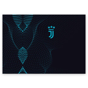 Поздравительная открытка с принтом Juventus в Курске, 100% бумага | плотность бумаги 280 г/м2, матовая, на обратной стороне линовка и место для марки
 | calcio | club | cr7 | cristiano ronaldo | dybala | football | full highlights | goals | highlights | italia | juventus | napoli | roma | serie a | белый | италия | клуб | форма | черный | ювентус