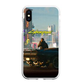 Чехол для iPhone XS Max матовый с принтом CYBERPUNK 2077 в Курске, Силикон | Область печати: задняя сторона чехла, без боковых панелей | 2019 | cd project red | cyberpunk 2077 | future | hack | night city | samurai | sci fi | андроиды | безумие | будущее | киберпанк 2077 | логотип | роботы | самураи | фантастика | цифры