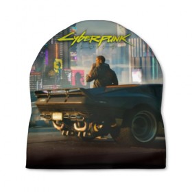 Шапка 3D с принтом CYBERPUNK 2077 в Курске, 100% полиэстер | универсальный размер, печать по всей поверхности изделия | 2019 | cd project red | cyberpunk 2077 | future | hack | night city | samurai | sci fi | андроиды | безумие | будущее | киберпанк 2077 | логотип | роботы | самураи | фантастика | цифры