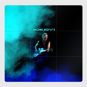 Магнитный плакат 3Х3 с принтом Bon Jovi в Курске, Полимерный материал с магнитным слоем | 9 деталей размером 9*9 см | bon jovi | john | альбом | арена | бон | бон джови | глэм | группа | джови | джон | метал | музыка | надпись | песни | поп | попрок | рок | рокер | смайл | солист | софт | стена | хард | хеви | хевиметал