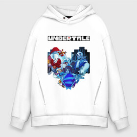 Мужское худи Oversize хлопок с принтом UNDERTALE в Курске, френч-терри — 70% хлопок, 30% полиэстер. Мягкий теплый начес внутри —100% хлопок | боковые карманы, эластичные манжеты и нижняя кромка, капюшон на магнитной кнопке | frisk | game | good jokes | sans | undertale | андертал | андертейл | асгор | дримур | дримурр | игра | игры | кости | логотип | надпись | папирус | подземелье | санс | сердечко | сердце | стрим | ториэль | ужас | флауи | фриск