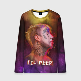 Мужской лонгслив 3D с принтом Lil Peep ART в Курске, 100% полиэстер | длинные рукава, круглый вырез горловины, полуприлегающий силуэт | Тематика изображения на принте: 