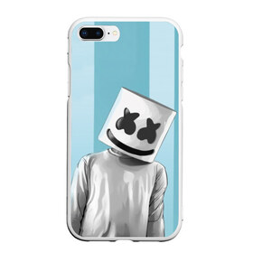 Чехол для iPhone 7Plus/8 Plus матовый с принтом Marshmello в Курске, Силикон | Область печати: задняя сторона чехла, без боковых панелей | fortnite | joytime | marshmallow | marshmello | маршмелло | маршмеллоу | фортнайт