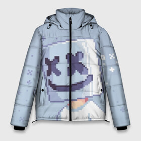 Мужская зимняя куртка 3D с принтом Marshmello Pixel в Курске, верх — 100% полиэстер; подкладка — 100% полиэстер; утеплитель — 100% полиэстер | длина ниже бедра, свободный силуэт Оверсайз. Есть воротник-стойка, отстегивающийся капюшон и ветрозащитная планка. 

Боковые карманы с листочкой на кнопках и внутренний карман на молнии. | fortnite | joytime | marshmallow | marshmello | маршмелло | маршмеллоу | фортнайт
