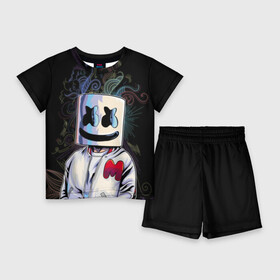 Детский костюм с шортами 3D с принтом M в Курске,  |  | fortnite | joytime | marshmallow | marshmello | маршмелло | маршмеллоу | фортнайт