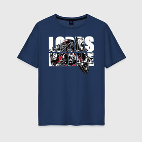 Женская футболка хлопок Oversize с принтом Герои Lords Mobile в Курске, 100% хлопок | свободный крой, круглый ворот, спущенный рукав, длина до линии бедер
 | igg | iggmerch | iggru | lordsmobile