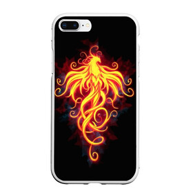 Чехол для iPhone 7Plus/8 Plus матовый с принтом Огненный Феникс в Курске, Силикон | Область печати: задняя сторона чехла, без боковых панелей | огненный феникс