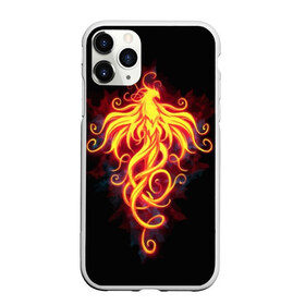 Чехол для iPhone 11 Pro Max матовый с принтом Огненный Феникс в Курске, Силикон |  | Тематика изображения на принте: огненный феникс