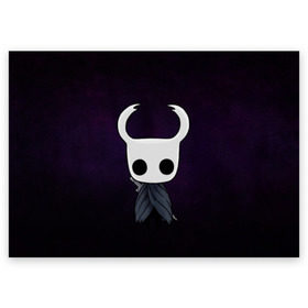 Поздравительная открытка с принтом Hollow Knight в Курске, 100% бумага | плотность бумаги 280 г/м2, матовая, на обратной стороне линовка и место для марки
 | hollow knight | детская | для детей | игра | компьютерная игра | королевство | рыцарь | темный рыцарь | холлов кнайт | экшен