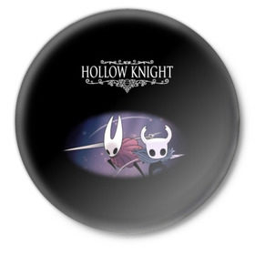 Значок с принтом Hollow Knight. в Курске,  металл | круглая форма, металлическая застежка в виде булавки | 3d | hollow knight | игра | полый рыцарь | холлоу найт