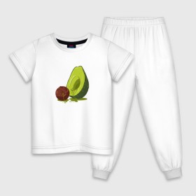 Детская пижама хлопок с принтом Avocado R.I.P. в Курске, 100% хлопок |  брюки и футболка прямого кроя, без карманов, на брюках мягкая резинка на поясе и по низу штанин
 | авокадо | арт | веган | вегетарианец | вкусняшка | еда | жиры | зеленый | зож | косточка | милый | овощи | пп | фрукты | юмор