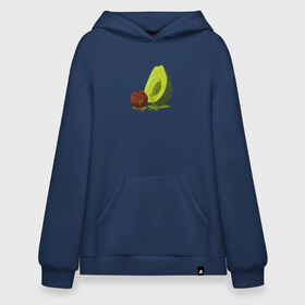 Худи SuperOversize хлопок с принтом Avocado R.I.P. в Курске, 70% хлопок, 30% полиэстер, мягкий начес внутри | карман-кенгуру, эластичная резинка на манжетах и по нижней кромке, двухслойный капюшон
 | авокадо | арт | веган | вегетарианец | вкусняшка | еда | жиры | зеленый | зож | косточка | милый | овощи | пп | фрукты | юмор