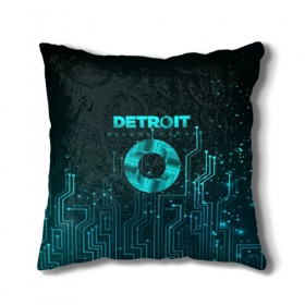 Подушка 3D с принтом Detroit: Вecome Human в Курске, наволочка – 100% полиэстер, наполнитель – холлофайбер (легкий наполнитель, не вызывает аллергию). | состоит из подушки и наволочки. Наволочка на молнии, легко снимается для стирки | 3d | cтать человеком | detroit city | detroit: вecome human | игра | интерактивная | квест | кинематограф | приключения | франция