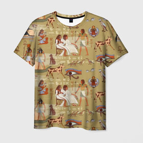 Мужская футболка 3D с принтом Египетские Боги в Курске, 100% полиэфир | прямой крой, круглый вырез горловины, длина до линии бедер | beetle | boat | cat | cow | egypt | eye | falcon | gods | hieroglyph | osiris | papyrus | pharaoh | ra | river | scarab | styx | боги | глаз | египет | жук | иероглиф | корова | кот | лодка | око | осирис | папирус | ра | река | скарабей | сокол | стикс |