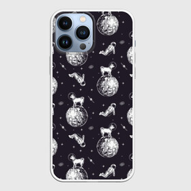 Чехол для iPhone 13 Pro Max с принтом Собаки   астронавты в Курске,  |  | astronaut | black | breed | chihuahua | dog | flight | galaxy | helmet | planet | space | spacesuit | white | астронавт | белый | галактика | космос | пёс | планета | полёт | порода | скафандр | собака | черный | чихуахуа | шлем