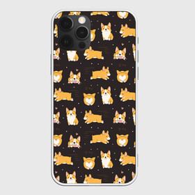 Чехол для iPhone 12 Pro Max с принтом Корги в Курске, Силикон |  | animal | attractive face | breed | children | cool | corgi | cute | dog | drawing | funny | red | white | yellow | белый | детский | желтый | животное | забавный | корги | круто | милый | пёс | порода | рисунок | рыжий | собака