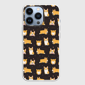 Чехол для iPhone 13 Pro с принтом Корги в Курске,  |  | animal | attractive face | breed | children | cool | corgi | cute | dog | drawing | funny | red | white | yellow | белый | детский | желтый | животное | забавный | корги | круто | милый | пёс | порода | рисунок | рыжий | собака