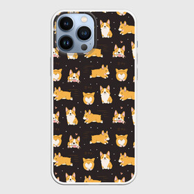 Чехол для iPhone 13 Pro Max с принтом Корги в Курске,  |  | animal | attractive face | breed | children | cool | corgi | cute | dog | drawing | funny | red | white | yellow | белый | детский | желтый | животное | забавный | корги | круто | милый | пёс | порода | рисунок | рыжий | собака