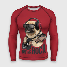 Мужской рашгард 3D с принтом On the rock в Курске,  |  | animal | black | breed | cool | dog | guitar | headphones | motto | music | pug | red | rock | rock star | slogan | text | гитара | девиз | животное | красный | крутой | мопс | музыка | наушники | очки | порода | рок | рок звезда | слоган | соба