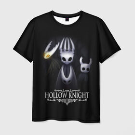 Мужская футболка 3D с принтом Hollow Knight в Курске, 100% полиэфир | прямой крой, круглый вырез горловины, длина до линии бедер | Тематика изображения на принте: hollow knight | детская | для детей | игра | компьютерная игра | королевство | рыцарь | темный рыцарь | холлов кнайт | экшен