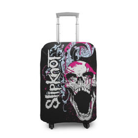 Чехол для чемодана 3D с принтом Slipknot в Курске, 86% полиэфир, 14% спандекс | двустороннее нанесение принта, прорези для ручек и колес | band | corey taylor | jim root | metal | mick thomson | music | official | альтернативный | глэм | готик | гранж | метал | музыка | пост | рок | хард