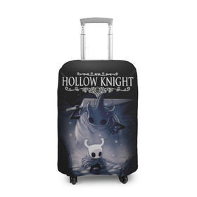 Чехол для чемодана 3D с принтом Hollow Knight в Курске, 86% полиэфир, 14% спандекс | двустороннее нанесение принта, прорези для ручек и колес | hallownest | hollow knight | the knight | игры | компьютерная игра | реймер | рыцарь