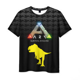 Мужская футболка 3D с принтом Ark Survival Evolved в Курске, 100% полиэфир | прямой крой, круглый вырез горловины, длина до линии бедер | Тематика изображения на принте: ark | ark survival evolved | evolved | survival | арк