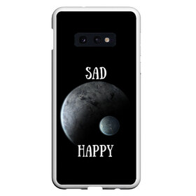 Чехол для Samsung S10E с принтом Sad Happy в Курске, Силикон | Область печати: задняя сторона чехла, без боковых панелей | jesus | rap | грустный | джизус | джизус возрождение | джизус рэпер | джизус ты ювелир | мерч | музыка | реп | рэп | счастливый