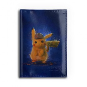 Обложка для автодокументов с принтом Pikachu Pika Pika в Курске, натуральная кожа |  размер 19,9*13 см; внутри 4 больших “конверта” для документов и один маленький отдел — туда идеально встанут права | pika | pikachu | аниме | детская | детям | игры | молния | мышка | мышь | пика | пикачу | покемон | покемоны