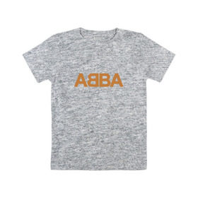 Детская футболка хлопок с принтом ABBA в Курске, 100% хлопок | круглый вырез горловины, полуприлегающий силуэт, длина до линии бедер | Тематика изображения на принте: абба | агнета | анни фрид | брур | бьорн | коллектив | музыка | швеция