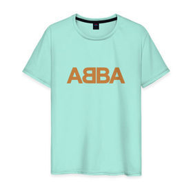 Мужская футболка хлопок с принтом ABBA в Курске, 100% хлопок | прямой крой, круглый вырез горловины, длина до линии бедер, слегка спущенное плечо. | Тематика изображения на принте: абба | агнета | анни фрид | брур | бьорн | коллектив | музыка | швеция