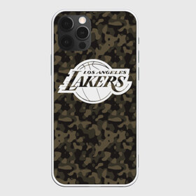 Чехол для iPhone 12 Pro Max с принтом Los Angeles Lakers Camo в Курске, Силикон |  | Тематика изображения на принте: camo | lakers | los angeles lakers | nba | баскетбол | камуфляж | лос анджелес лейкерс | нба | спорт | хаки