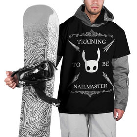 Накидка на куртку 3D с принтом Hollow Knight в Курске, 100% полиэстер |  | hallownest | hollow knight | the knight | игры | компьютерная игра | рыцарь