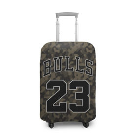 Чехол для чемодана 3D с принтом Chicago Bulls 23 Camo в Курске, 86% полиэфир, 14% спандекс | двустороннее нанесение принта, прорези для ручек и колес | bulls | camo | chicago | chicago bulls | nba | баскетбол | буллз | камуфляж | нба | спорт | хаки | чикаго | чикаго буллз