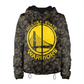 Женская куртка 3D с принтом Golden State Warriors camo в Курске, ткань верха — 100% полиэстер, подклад — флис | прямой крой, подол и капюшон оформлены резинкой с фиксаторами, два кармана без застежек по бокам, один большой потайной карман на груди. Карман на груди застегивается на липучку | golden state | golden state warriors | nba | warriors | баскетбол | голден стэйт | голден стэйт уорриорз | камуфляж | нба | спорт | уорриорз camo | хаки