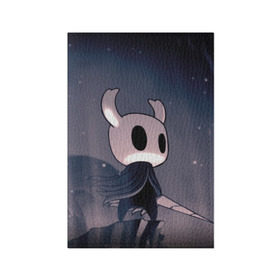 Обложка для паспорта матовая кожа с принтом Рыцарь - HOLLOW KNIGHT в Курске, натуральная матовая кожа | размер 19,3 х 13,7 см; прозрачные пластиковые крепления | game | games | ghosts | godmaster | hollow | hornet | knight | metroidvania | silksong | zote | гримм | зот | игра | игры | квиррел | найт | песня | полый | призраки | пустой | рыцарь | силксонг | холлоу | хорнет | шелк